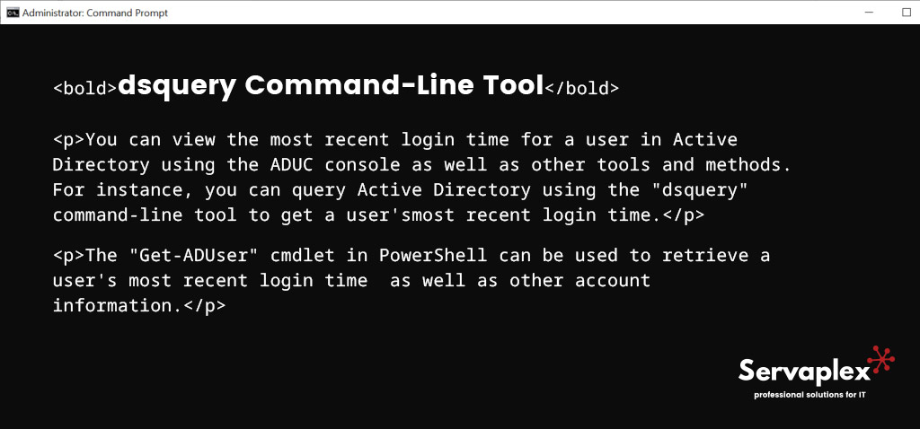 dsquery Command-Line Tool