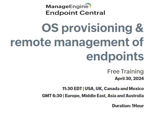 OS provisioning & remote management of endpoints