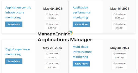 ManageEngine Applications Manager four part training session