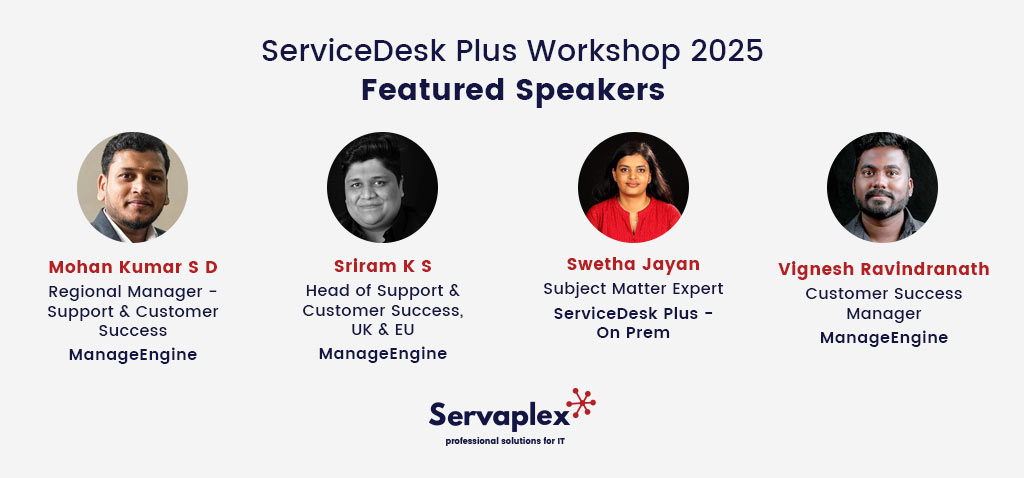 ServiceDesk Plus Workshop 2025 Ireland - Featured Speakers