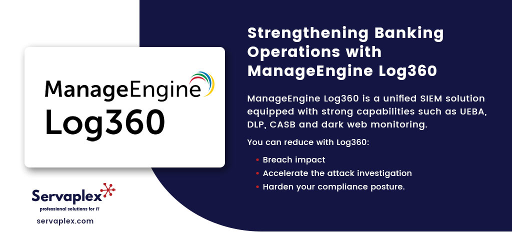 Strengthening Banking Operations with ManageEngine Log360 - Servaplex